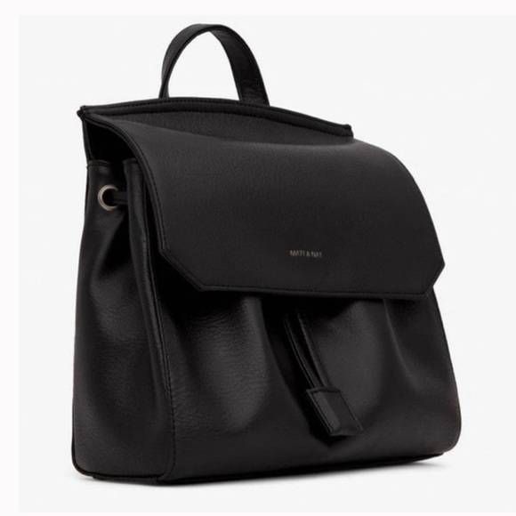 Matt & Nat Mulan Bag - Black - Drawstring Crossbody Purse With Top Handle - Picture 1 of 11